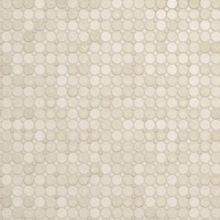 Zellige Bone Circle Matte Porcelain Mosaic Zellige Bone Circle Matte Porcelain Mosaic