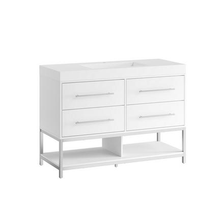 Brookwood 48 in. White Vanity with Engineered Stone Top Brookwood 48 in. White Vanity with Engineered Stone Top