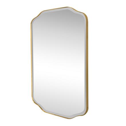 Riviera 24 in. Brushed Gold Mirror Riviera 24 in. Brushed Gold Mirror