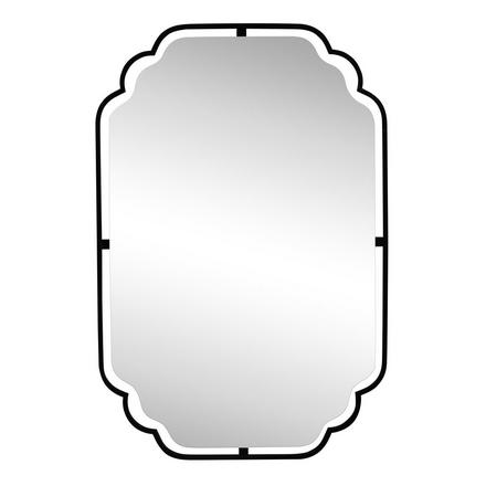 Kismet 24 in. Matte Black Double Frame Mirror Kismet 24 in. Matte Black Double Frame Mirror