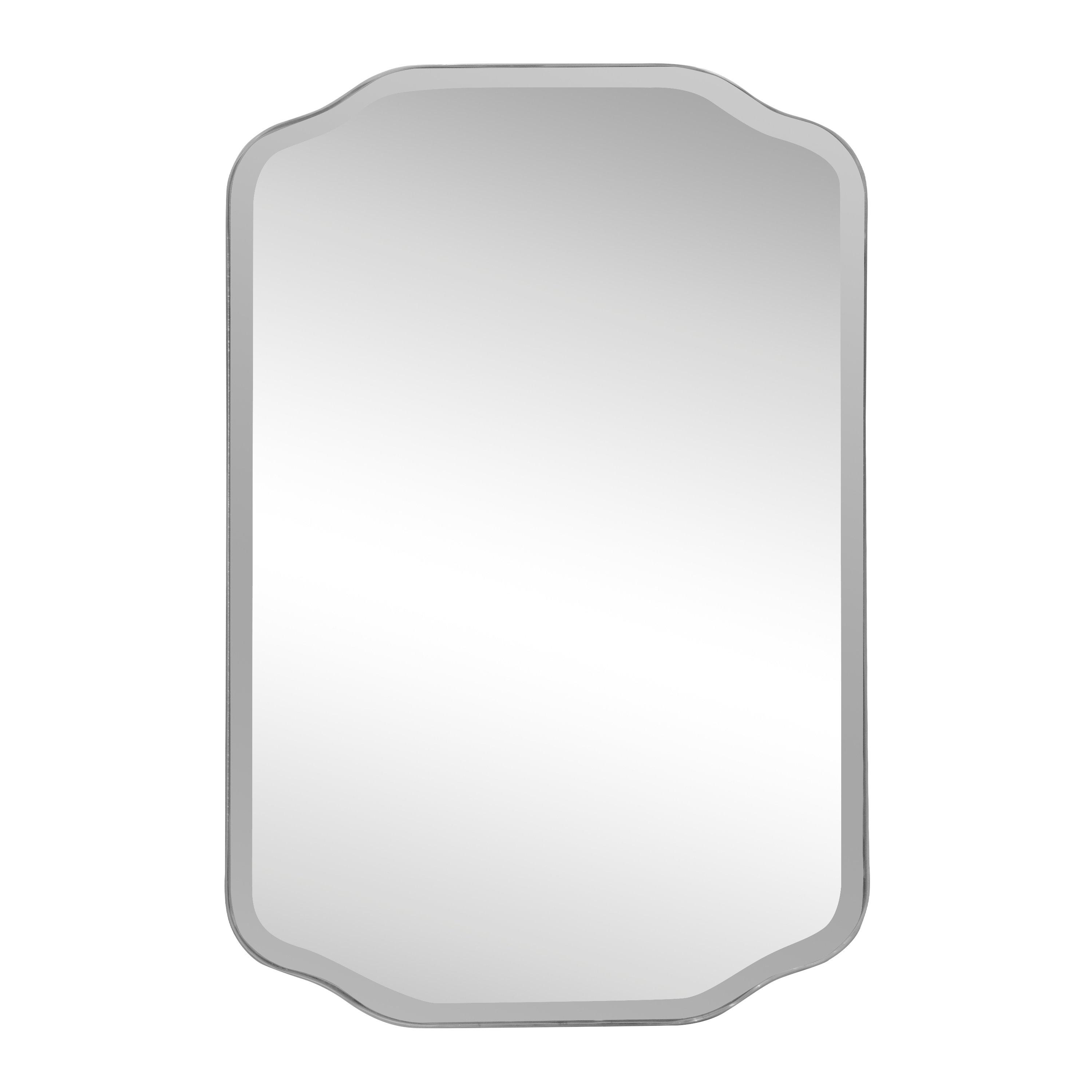 Riveria 24 in. Glossy Chrome Mirror