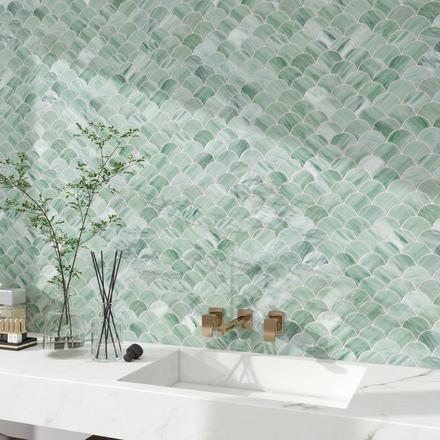 Laguna Art Glass Fan Mosaic Laguna Art Glass Fan Mosaic