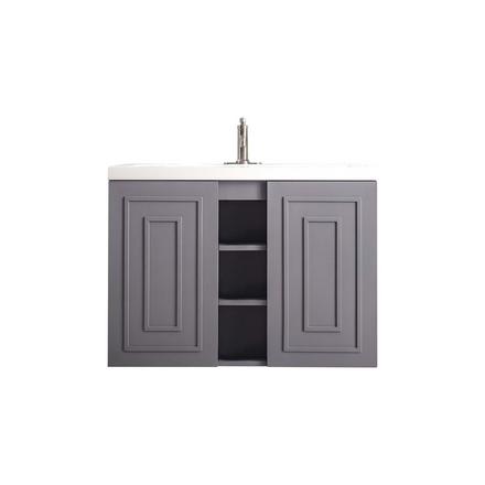 Alicante 39.5 in. Gray Vanity with Engineered Stone Top Alicante 39.5 in. Gray Vanity with Engineered Stone Top