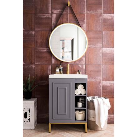 Alicante 24 in. Gray and Gold Vanity with Engineered Stone Top Alicante 24 in. Gray and Gold Vanity with Engineered Stone Top