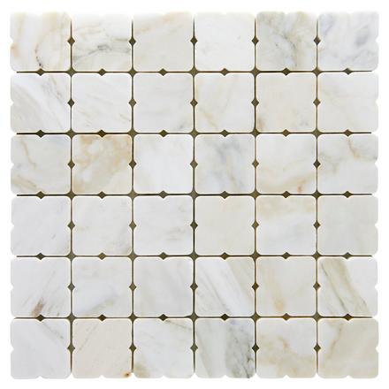 Cala Blue Light Piazza Honed Marble Mosaic Cala Blue Light Piazza Honed Marble Mosaic