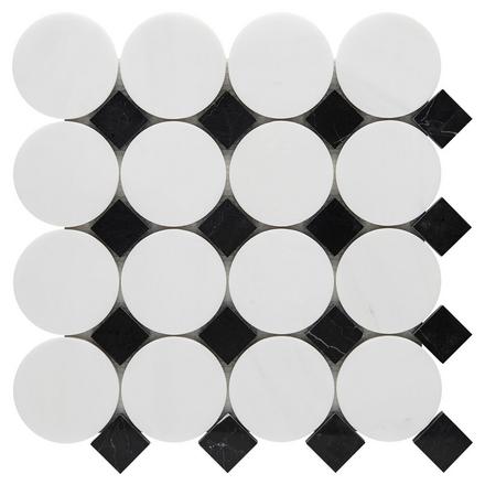 Maverick Dolomite Black Marble Polished Mosaic Maverick Dolomite Black Marble Polished Mosaic