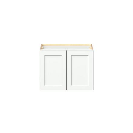 Baxley 24 in. Painted Pure White Bridge Wall Cabinet Baxley 2 Door Bridge Wall Cabinet