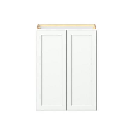 Baxley 27 in. Painted Pure White Door Wall Cabinet Baxley 2 Door Wall Cabinet