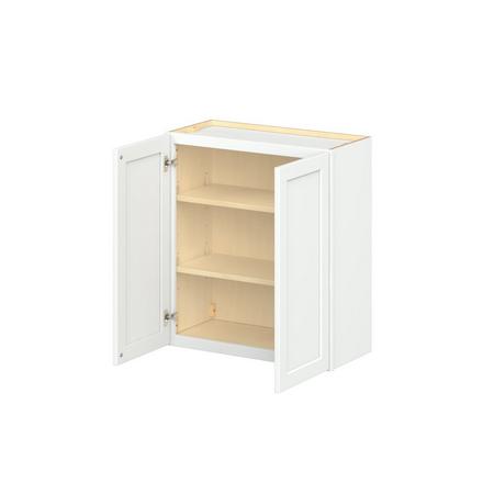 Baxley 27 in. Painted Pure White Door Wall Cabinet Baxley 2 Door Wall Cabinet