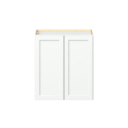 Baxley 27 in. Painted Pure White Door Wall Cabinet Baxley 2 Door Wall Cabinet
