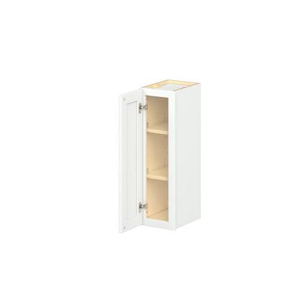 Baxley 9 in. Painted Pure White Door Wall Cabinet Baxley 1 Door Wall Cabinet