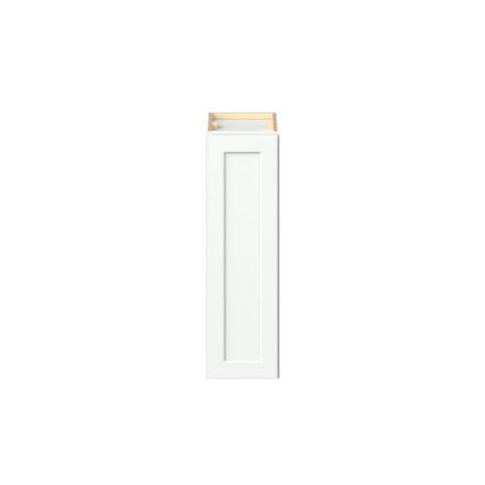 Baxley 9 in. Painted Pure White Door Wall Cabinet Baxley 1 Door Wall Cabinet