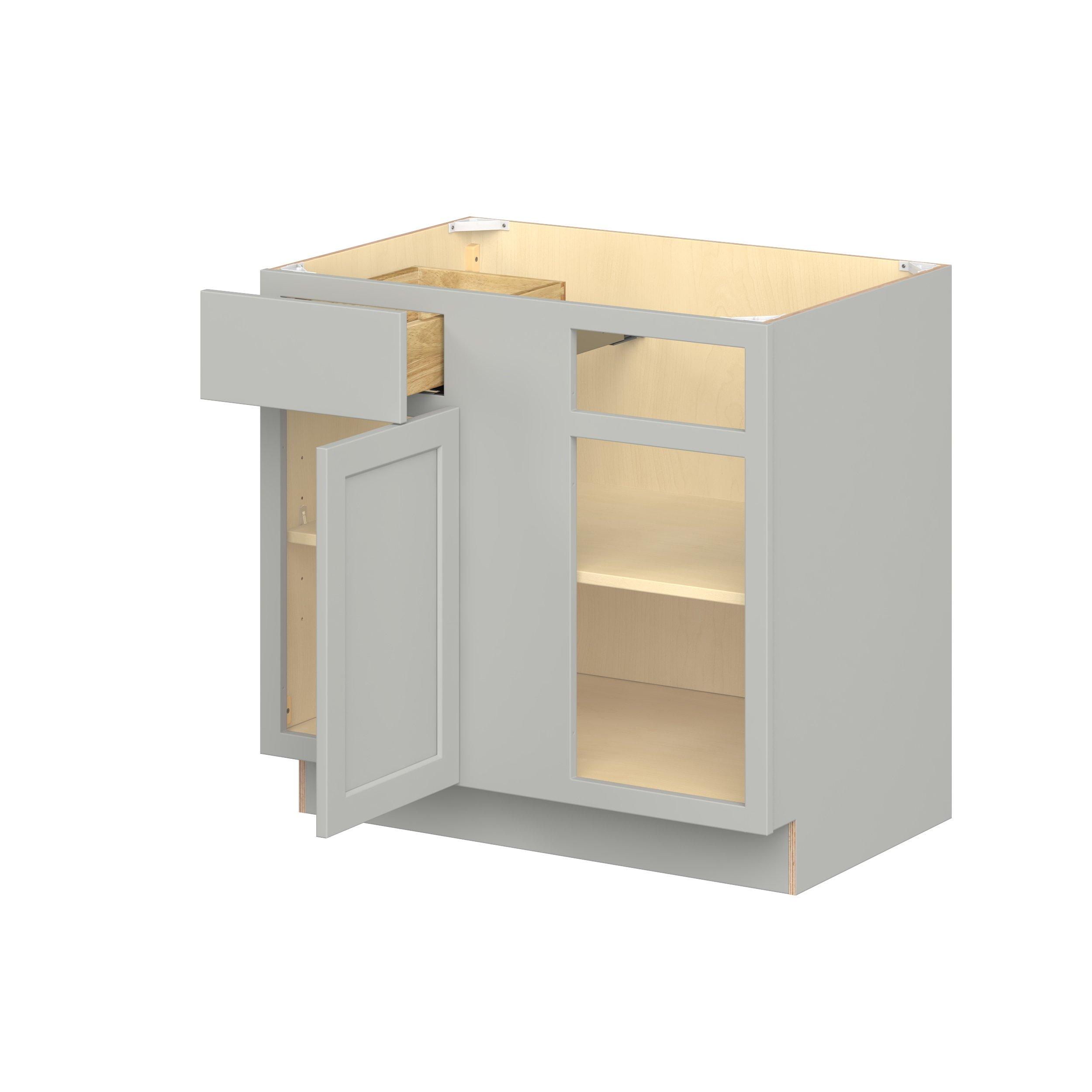 Baxley 1 Door 1 Drawer Blind Corner Base Cabinet