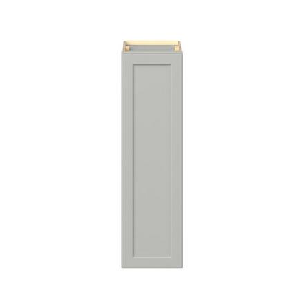 Baxley 12 in. Painted Whisper Gray Door Wall Cabinet Baxley 1 Door Wall Cabinet