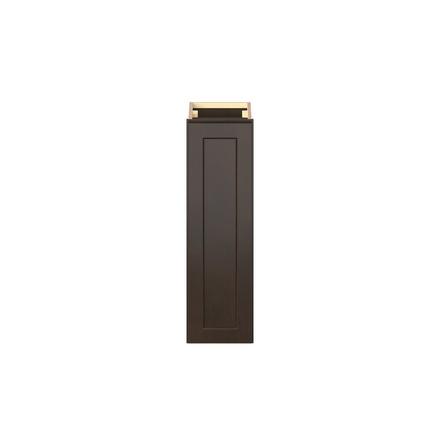 Baxley 9 in. Stained Cocoa Door Wall Cabinet Baxley 1 Door Wall Cabinet