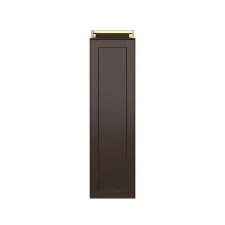 Baxley 12 in. Stained Cocoa Door Wall Cabinet Baxley 1 Door Wall Cabinet