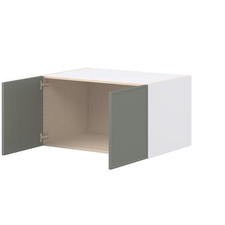 Linden 36 in. Painted Moss Green Bridge Wall Cabinet Linden 36 in. Painted Moss Green Bridge Wall Cabinet