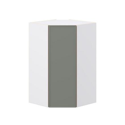 Linden 24 in. Painted Moss Green Wall Angle Corner Cabinet Linden 24 in. Painted Moss Green Wall Angle Corner Cabinet