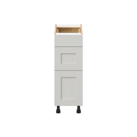 Summerhill 12 in. Light Gray Drawer Base Cabinet Summerhill 3 Drawer Base Cabinet