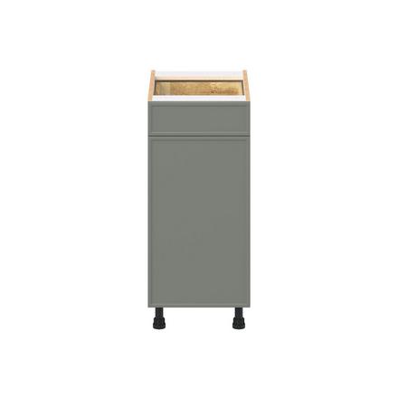 Linden 15 in. Painted Moss Green Trash Can Pull-Out Base Cabinet Linden 15 in. Painted Moss Green Trash Can Pull-Out Base Cabinet