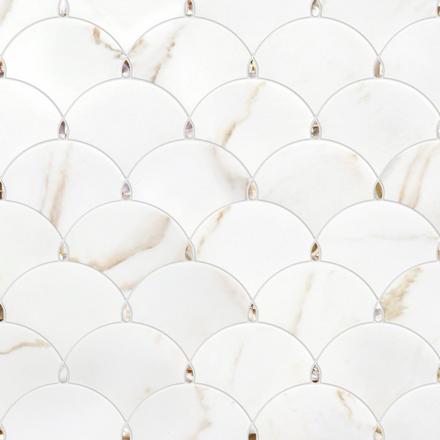 Amelia Mother of Pearl Recycled Glass Mosaic Amelia Mother of Pearl Recycled Glass Mosaic