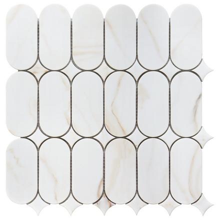 Marquise Oval Recycled Glass Mosaic Marquise Oval Recycled Glass Mosaic