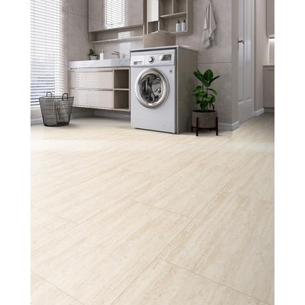 Avorio Beige Waterproof Rigid Core Luxury Vinyl Tile - Foam Pad Avorio Beige Waterproof Rigid Core Luxury Vinyl Tile - Foam Pad