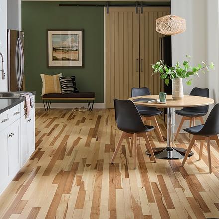 Natural Hickory Smooth Solid Hardwood Natural Hickory Smooth Solid Hardwood