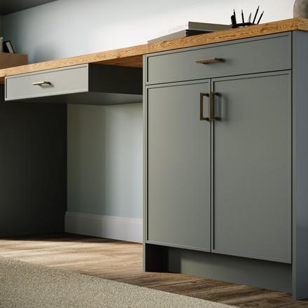 Linden 14.81x 42.5in. Painted Moss Green Cabinet Filler Strip Linden Filler Strip