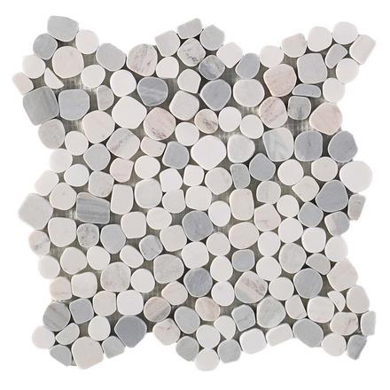 Dolomite Palssandro II Honed Pebble Mosaic Dolomite Palssandro II Honed Pebble Mosaic