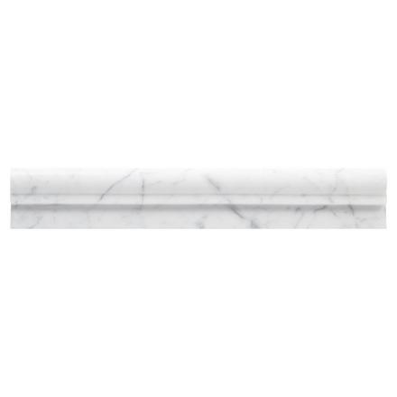 Bianco Carrara II Polished Marble Ogee Chair Rail Bianco Carrara II Polished Marble Ogee Chair Rail