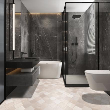 Marble Botticino Tumbled Mosaic Marble Botticino Tumbled Mosaic