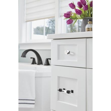 Glacio 3 in. Center-to-Center Clear & Black Bronze Cabinet Pull Glacio 3 in. Center-to-Center Clear & Black Bronze Cabinet Pull
