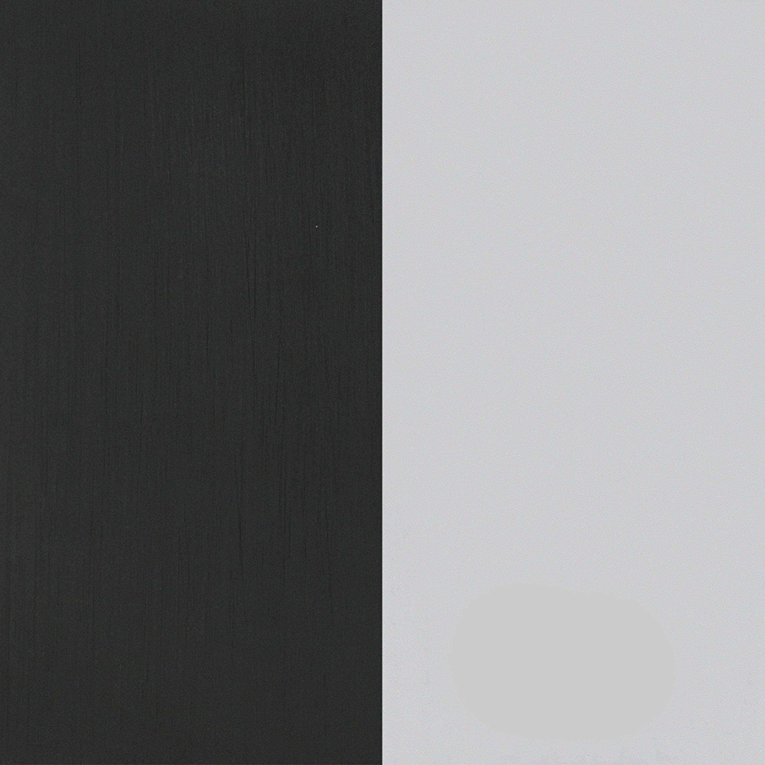 Overton 1-3/8 in. Brushed Matte Black and Polished Chrome Cabinet Knob