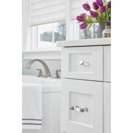 Glacio 3 in. Center-to-Center Clear & Satin Nickel Cabinet Pull Glacio 3 in. Center-to-Center Clear & Satin Nickel Cabinet Pull