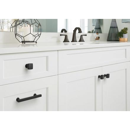 Everett 1-1/4 in. Matte Black Cabinet Knob Everett Cabinet Knob