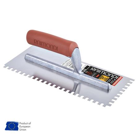 Raimondi Stainless Steel Rec Notch Trowel Raimondi Stainless Steel Rec Notch Trowel