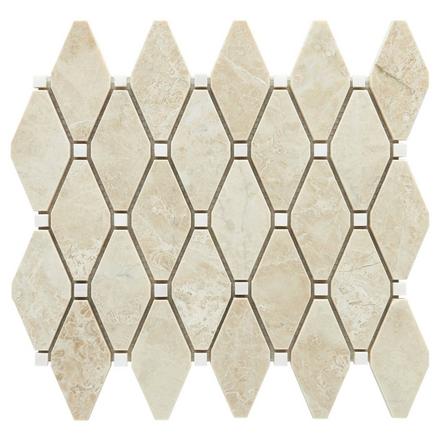 Crema Royal Diamond Dolomite Marble Mosaic Crema Royal Diamond Dolomite Marble Mosaic