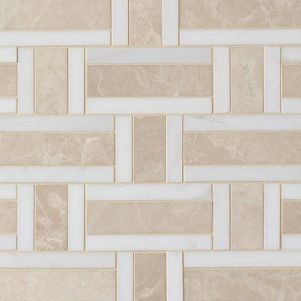 Bridgette Beige Dolomite Marble II Mosaic Bridgette Beige Dolomite Marble II Mosaic