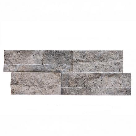 Argento Textured Travertine Splitface Ledger Panel Argento Textured Travertine Splitface Ledger Panel