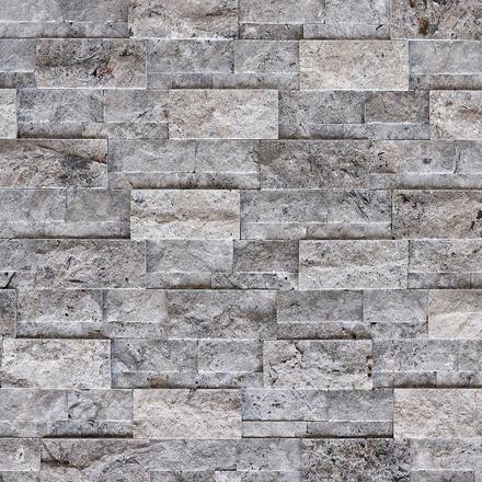 Argento Textured Travertine Splitface Ledger Panel Argento Textured Travertine Splitface Ledger Panel