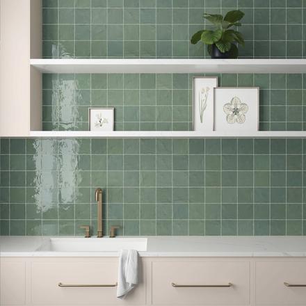 Zellige Agave Ceramic Tile Zellige Agave Ceramic Tile