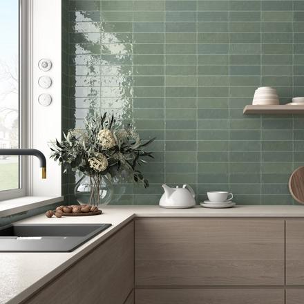 Zellige Agave Ceramic Tile Zellige Agave Ceramic Tile