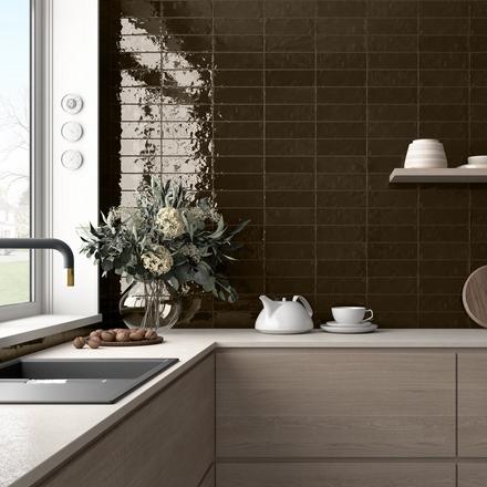 Zellige Cocoa Ceramic Tile Zellige Cocoa Ceramic Tile