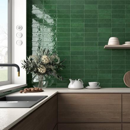 Zellige Forest Ceramic Tile Zellige Forest Ceramic Tile