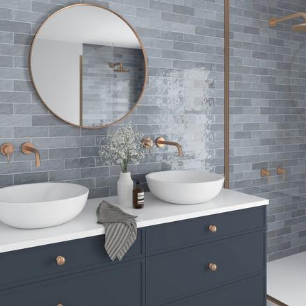 Zellige Glacier Ceramic Tile Zellige Glacier Ceramic Tile