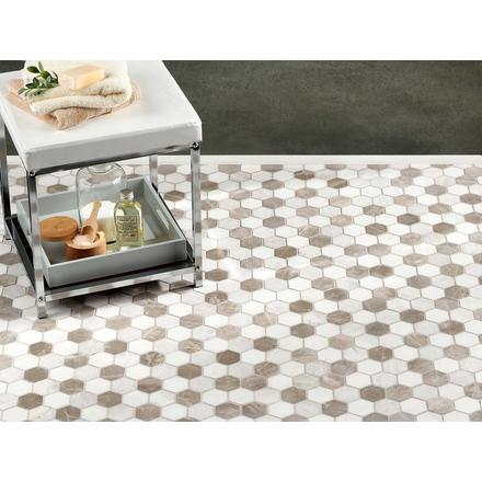 Iceberg Blend Hexagon II Marble Mosaic Iceberg Blend Hexagon II Marble Mosaic