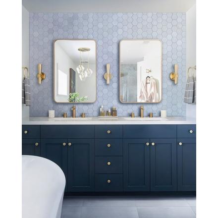 Luxe Sky Hexagon Matte Porcelain Mosaic Luxe Sky Hexagon Matte Porcelain Mosaic