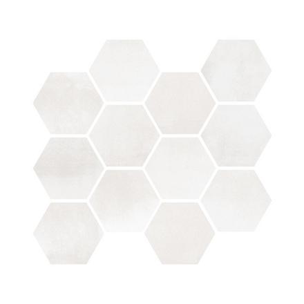 Luxe Sand Hexagon Matte Porcelain Mosaic Luxe Sand Hexagon Matte Porcelain Mosaic
