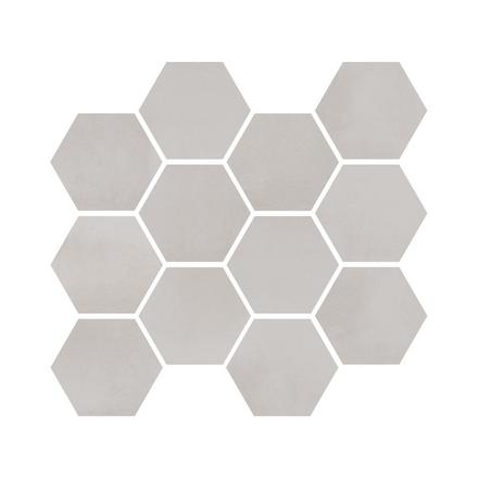 Luxe Fog Hexagon Matte Porcelain Mosaic Luxe Fog Hexagon Matte Porcelain Mosaic